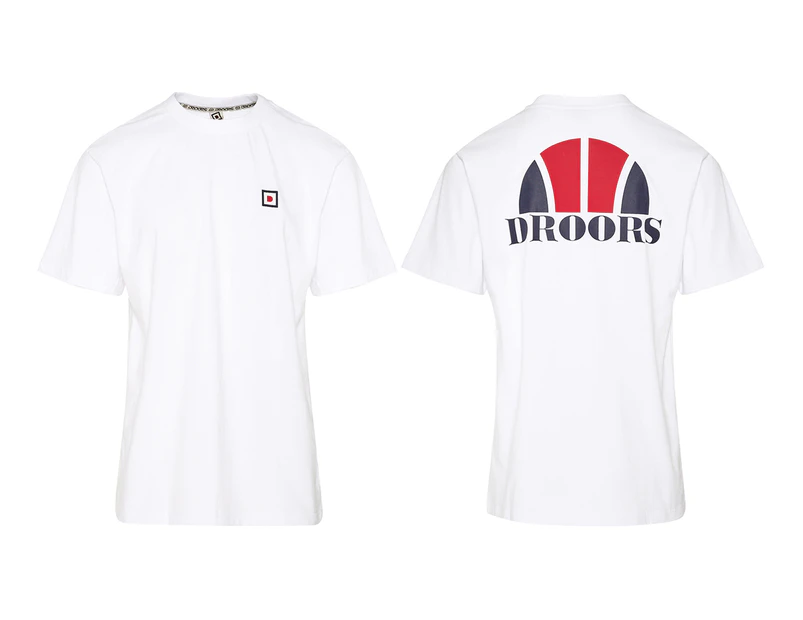 DC Shoes Men's Dr Basketball Logo Tee / T-Shirt / Tshirt - White