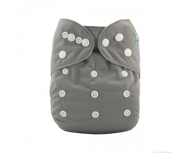 Alva Baby Solid Grey Modern Cloth Nappy