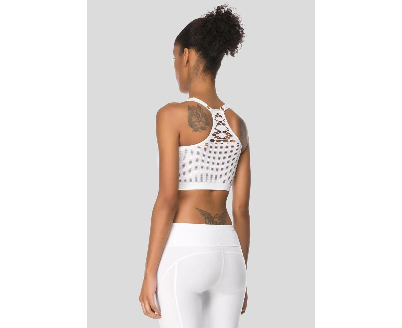 Jerf Womens Huella  White Seamless Sports bra