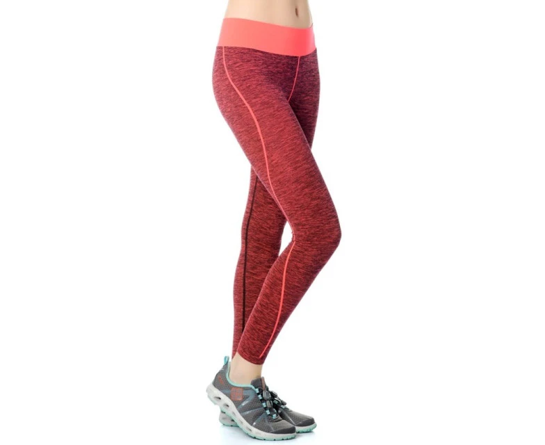 Jerf  Womens Inkoo Red Melange Seamless Active Leggings