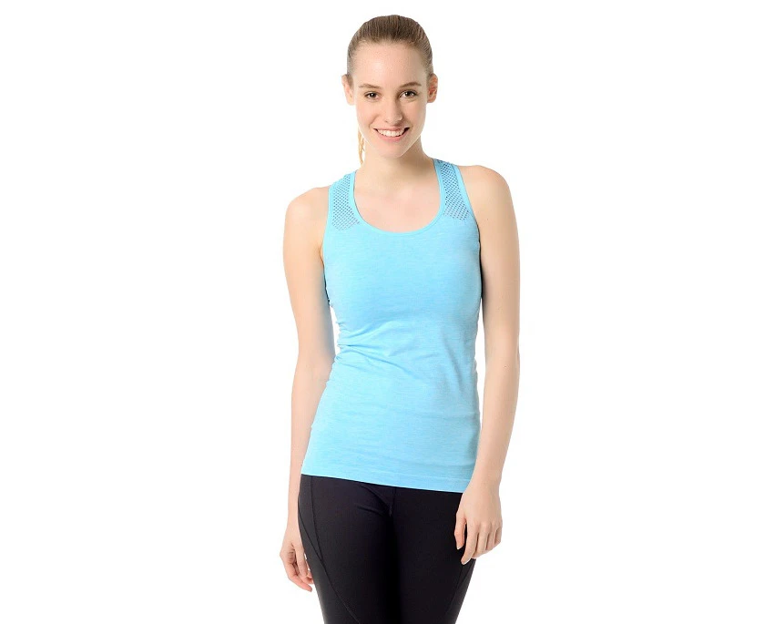 Jerf  Womens Palma Ice Blue Seamless Tank