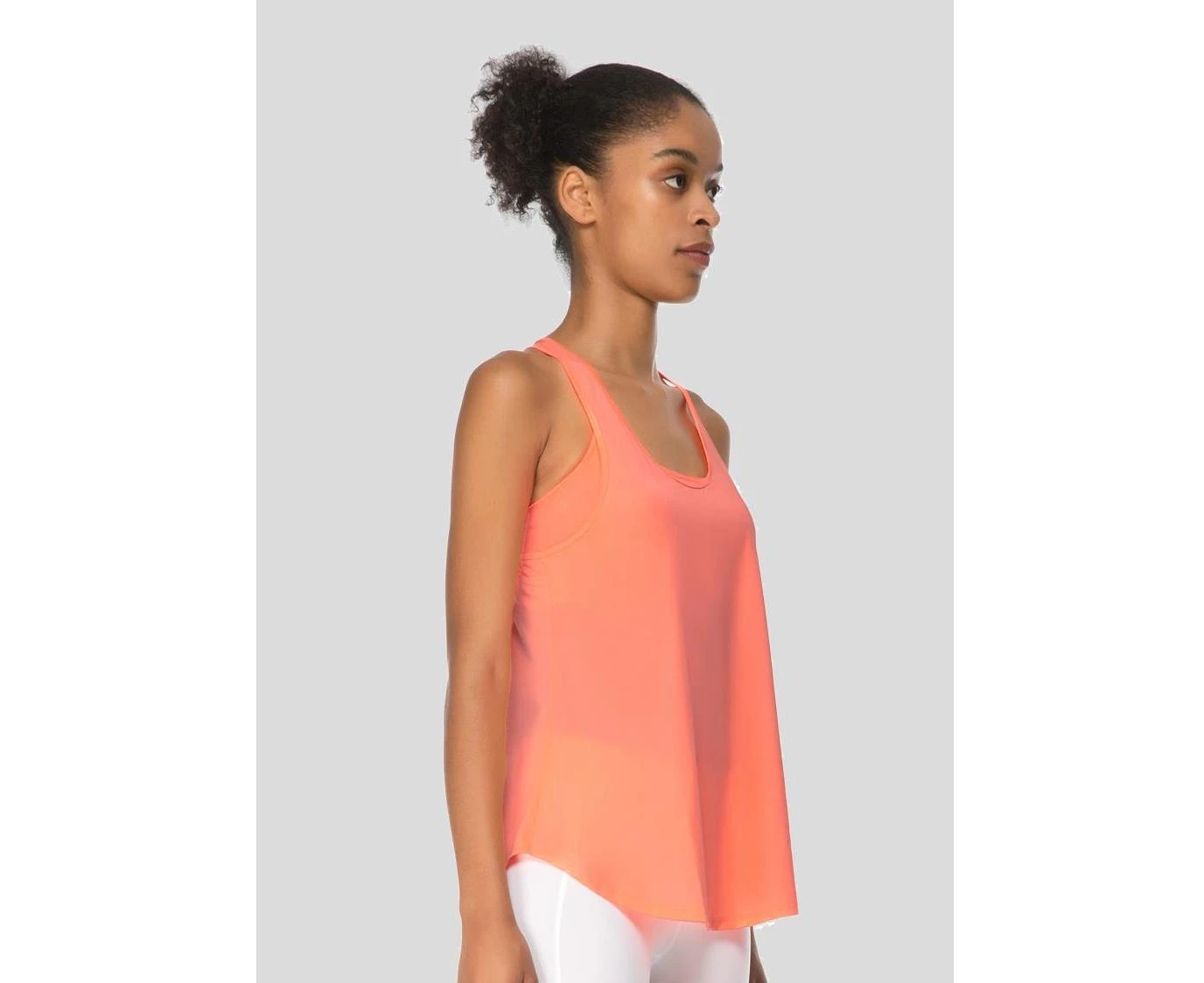 Jerf  Womens Glifa Neon Coral Active Top