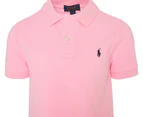 Polo Ralph Lauren Boys' Basic Mesh Knit Polo Tee / T-Shirt / Tshirt - Carmel Pink
