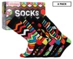 Odd Socks Men's Socks Addict Crew Socks 6-Pack - Multi 1