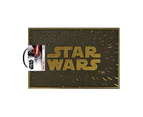 Star Wars Logo Gold Rubber Doormat