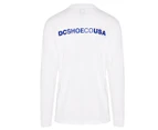 DC Shoes Men's DC Shoe Co USA Long Sleeve Tee / T-Shirt / Tshirt - White