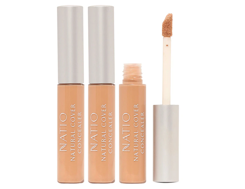 3 x Natio Natural Cover Concealer 4mL - Tone 1