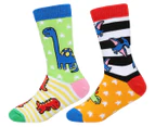 Odd Socks Boys' Sockasaurus Crew Socks 6-Pack - Multi