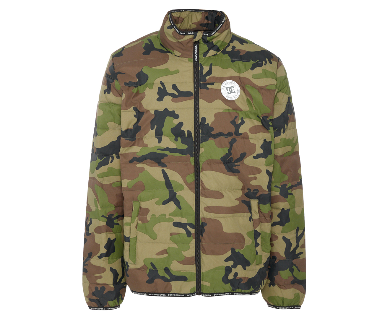 DC Shoes Men's Tintern Lightweight Water Resistant Puffer Jacket - Camo ...