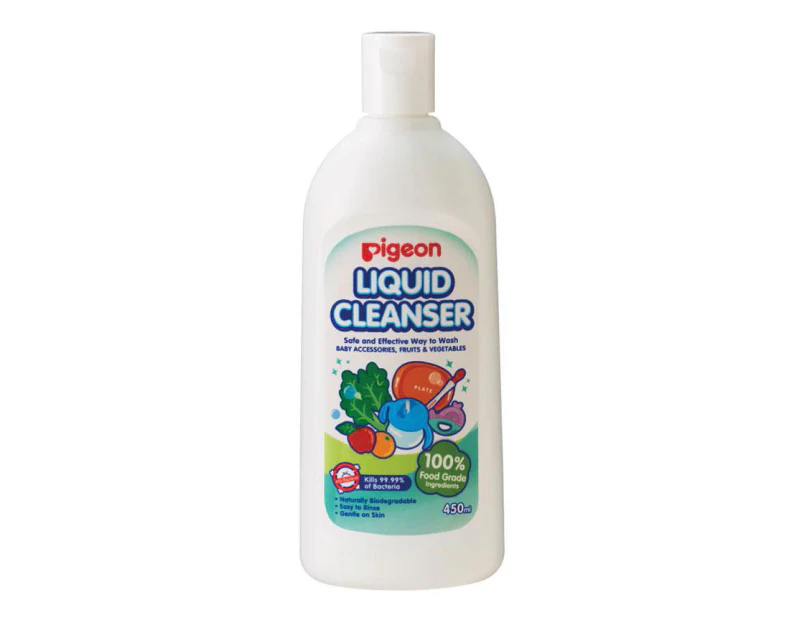 Pigeon 450ml Liquid Cleanser/Soap for Baby Teat/Bottles/Toys/Fruit/Vegetables