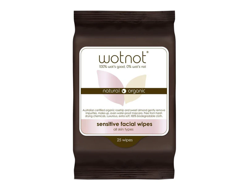 Wotnot Naturals All Natural Face Wipes UltraHydrating x 25 Pack