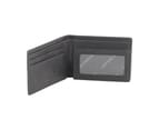 ANABELLE Rugged Leather Slim RFID Wallet [Colour: Black] 2