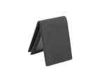 ANABELLE Rugged Leather Slim RFID Wallet [Colour: Black]