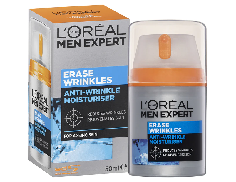 L'Oréal Paris Men Expert Erase Wrinkles Anti-Wrinkle Moisturiser 50mL
