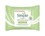 Simple Face Cleansing Wipes 25pk