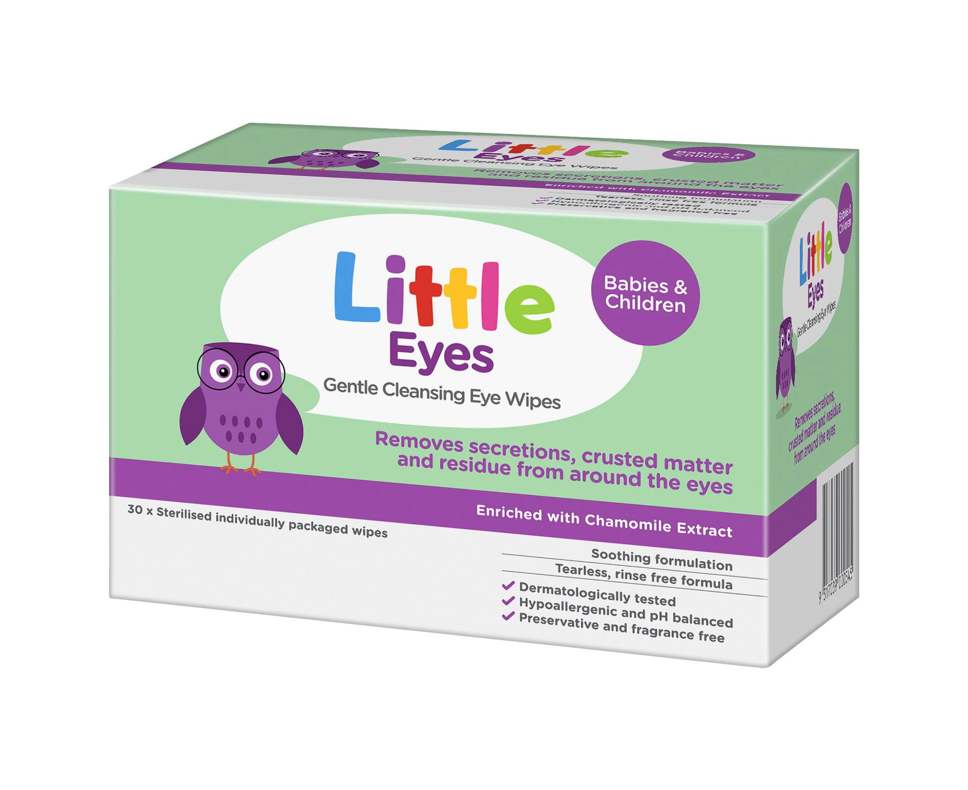 Little Eyes Gentle Cleansing Eye Wipes 30 Pack