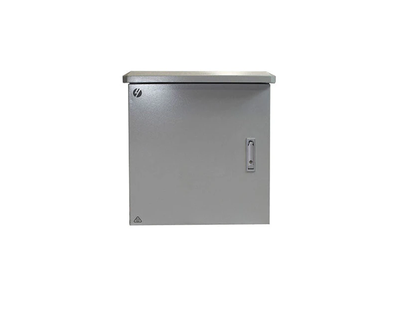 9Ru 600Mm Wide Grey Outdoor Wall Mount Cabinet - 600mm