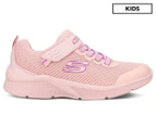 Skechers Girls' Microspec Pastel Joy Trainers - Pink