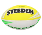 Steeden Park Play Size 5 Rugby Trainer Ball - Lime/Yellow