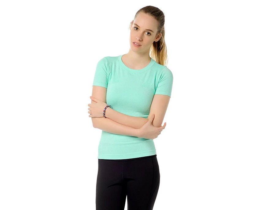 Jerf  Womens Rodia Mint Seamless Performance Tee Shirt