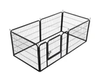 6 Panel 80x60cm Pet Dog Cat Bunny Puppy Play pen Playpen Exercise Cage Dog Panel Fence