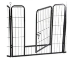 6 Panel 80x80cm Pet Dog Cat Bunny Puppy Play pen Playpen Exercise Cage Dog Panel Fence