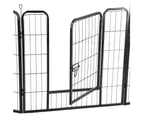 6 Panel Pet Dog Cat Bunny Puppy Play pen Playpen 80x80cm Exercise Cage Dog Panel Fence