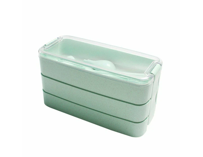 NOVBJECT 3-Layer Bento Box Students Lunch Box Eco-Friendly Leakproof 900ml Food Container
