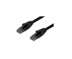 10 Pcs Cat6 Ethernet Network Cable Black - 1m