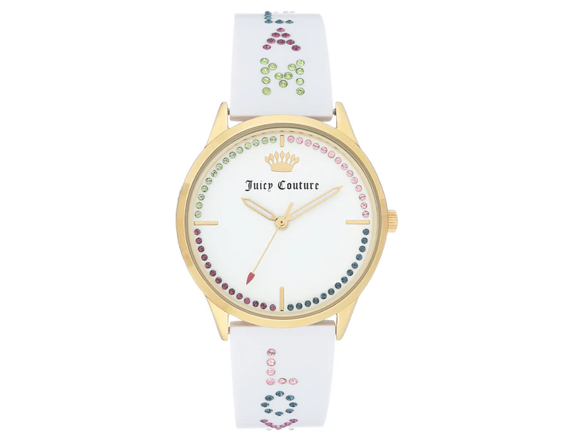 Juicy Couture Women's 36mm JC1084GPWT Acrylic Watch - White