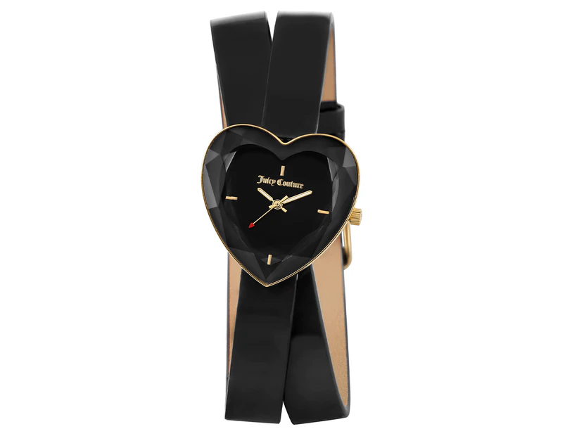 Juicy Couture Women's 28mm JC1200BKBK Patent Leather Watch - Black