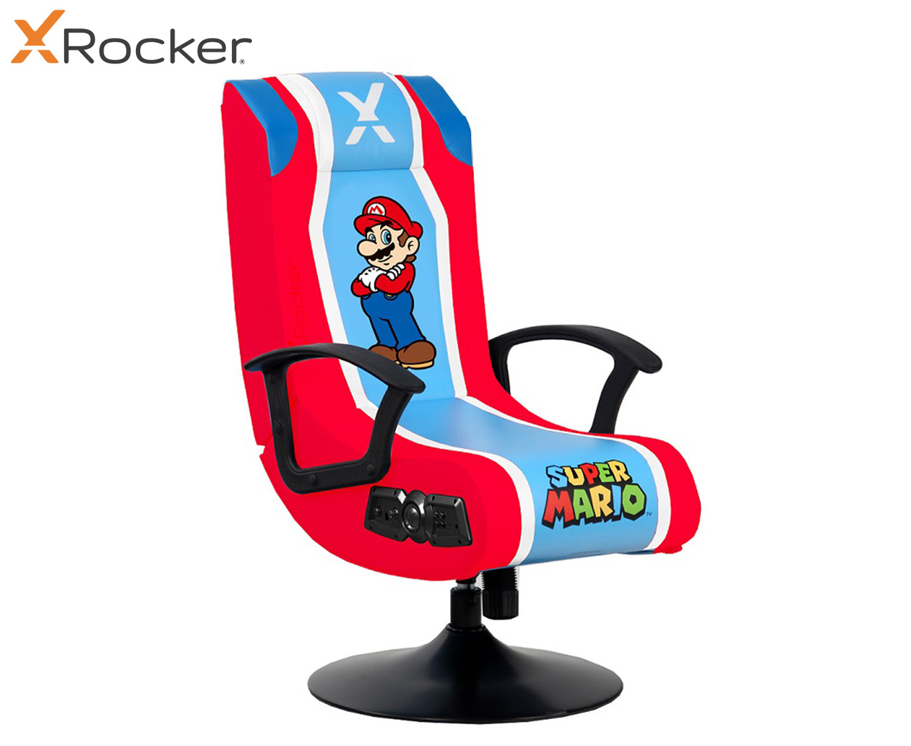 x rocker veleno 2.1 wired pedestal gaming chair