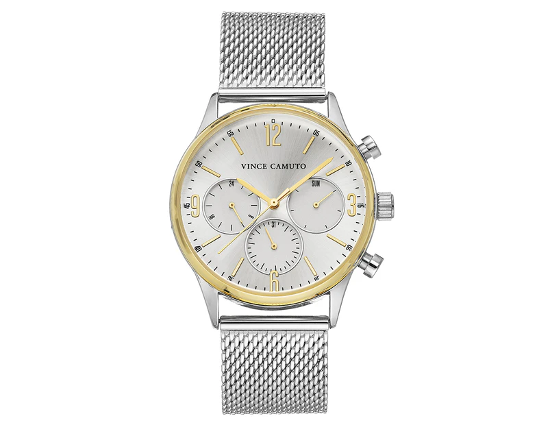 Vince Camuto Men's 42mm VC1134SVTT Stainless Steel Watch - Silver/Gold