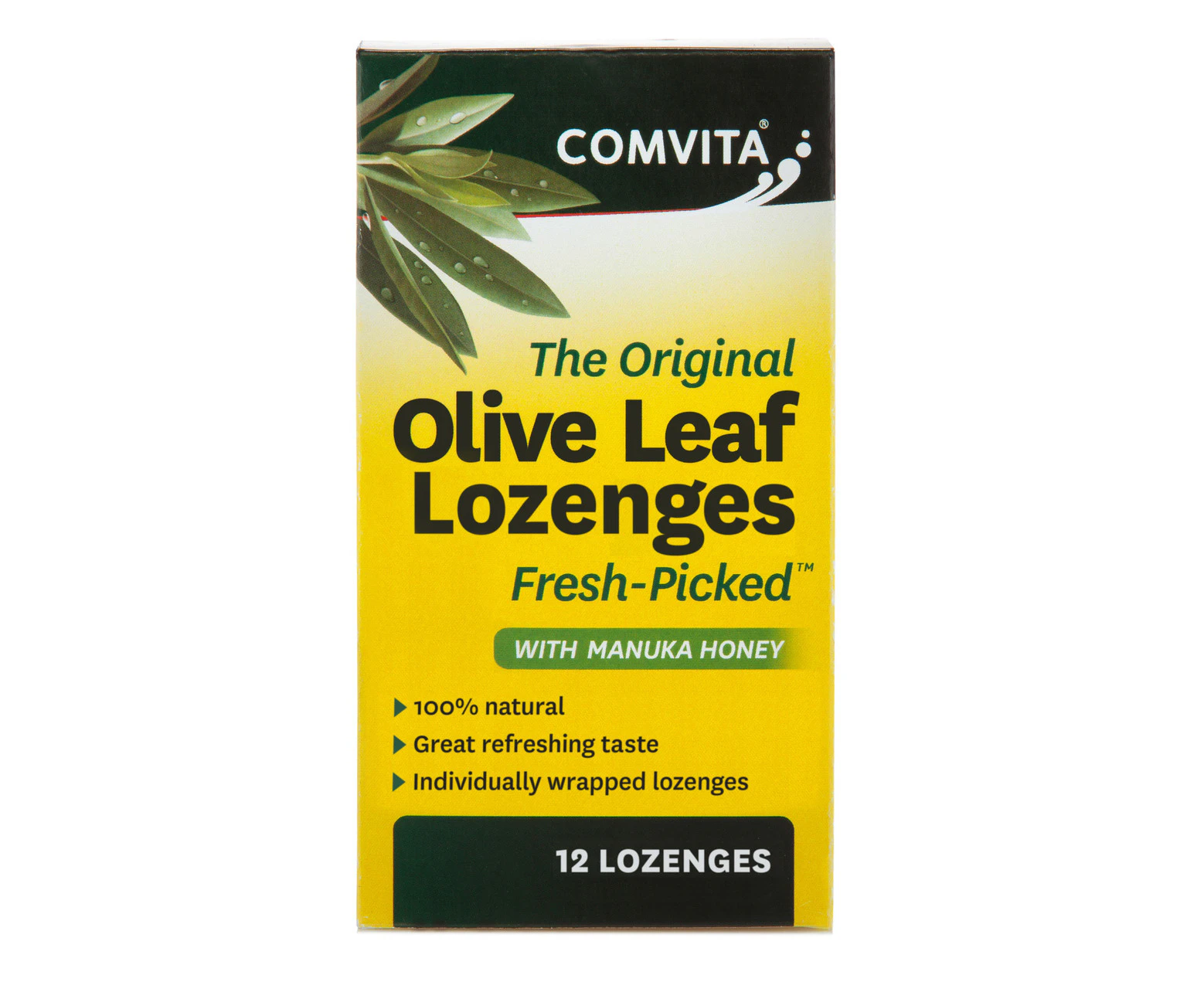 Comvita Olive Leaf Extract Lozenges with Manuka Honey 12pk