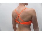 Aqua Perla Womens Fiji Orange Bikini Top