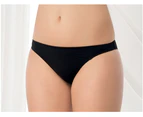 Aqua Perla Womens Bondi Beach Black Bikini Bottom