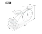 3 Tier Bicycle Shape Plant Stand Metal Flower Plant Pot Stand Display Rack White