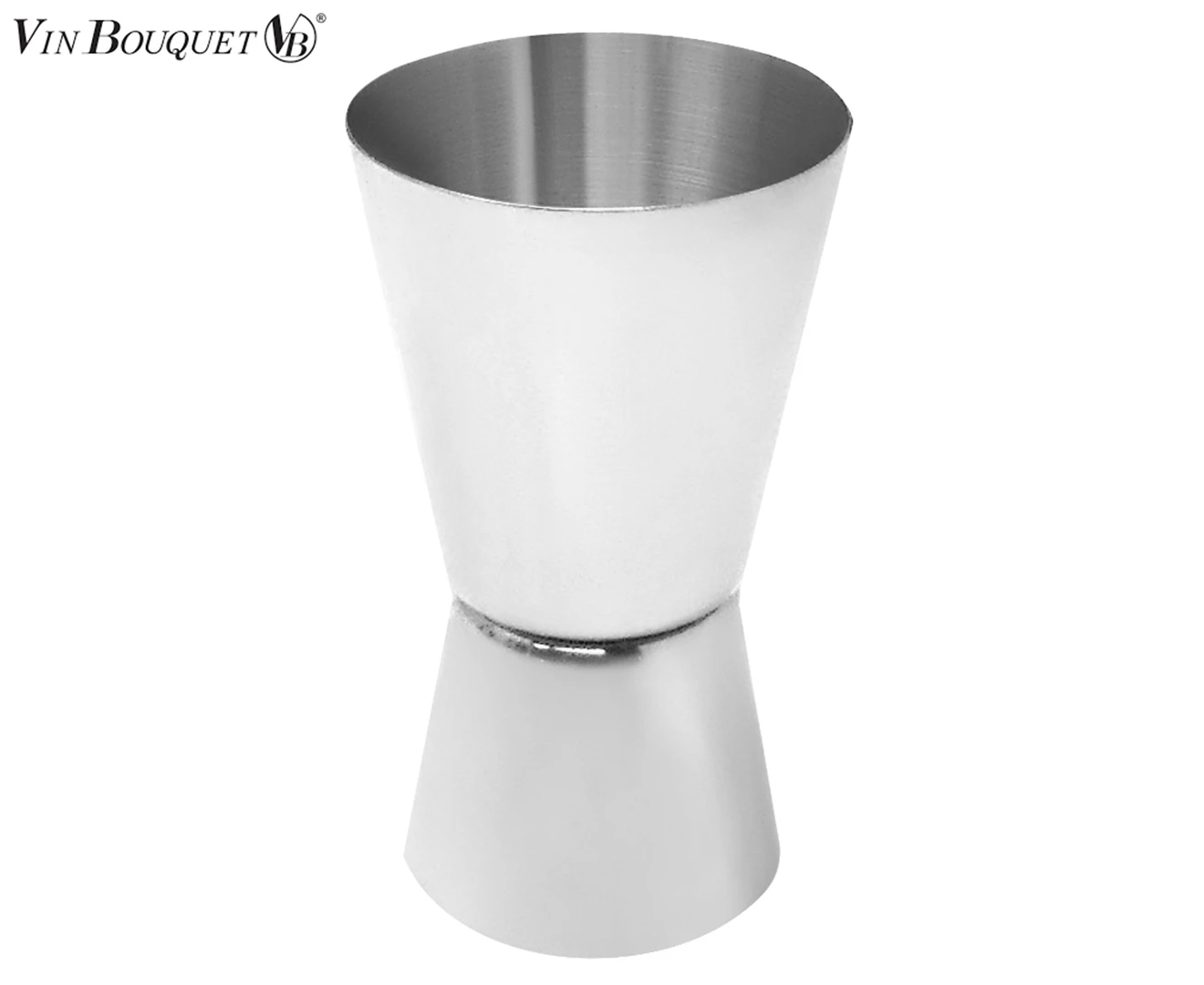 Vin Bouquet 30/15ml Stainless Steel Economic Jigger Measuring Shot Drink Silver