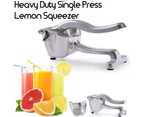 Heavy Duty Single Press Lemon Squeezer, Aluminum and Steel Business Lime Hand Squeezer
