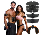 EMS Hip Trainer Muscle Stimulator ABS Fitness Buttocks Butt Lifting Buttock Toner Trainer Wireless Slimming Massager Unisex - Abs pad