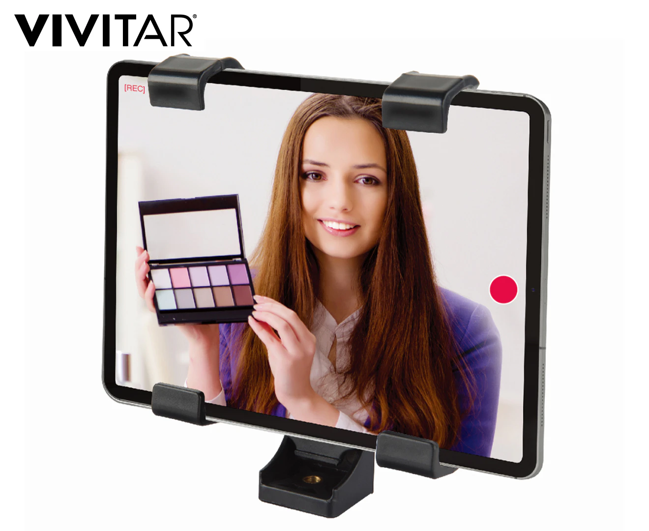 Vivitar Universal Tripod Holder/Desk Bracket/Mount Cradle for iPad/Tablet Black