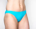 Aqua Perla  Womens Bondi Beach Blue  Bikini Bottom