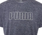 Puma Men's TrainFav Graphic Tee / T-Shirt / Tshirt - Peacoat Heather