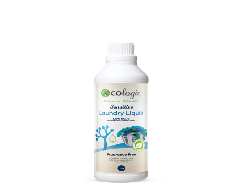 ECOLogic Sensitive Laundry Liquid Fragrance Free 1L