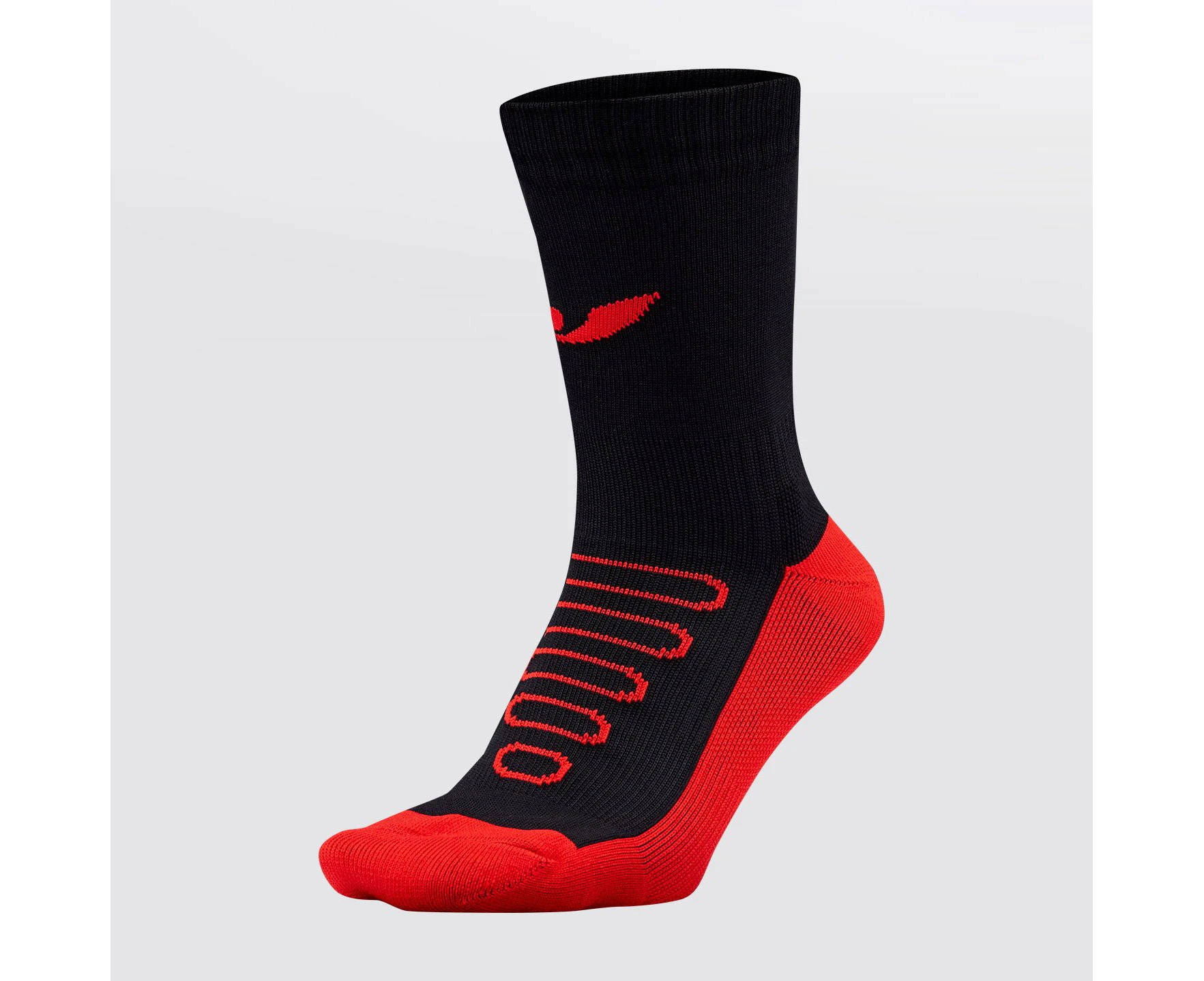 Concave Performance Mid Socks - Black/Red