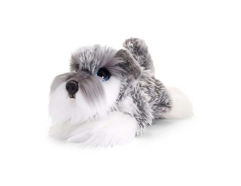 Cuddle Pets 37cm Schnauzer Dog Kids Soft Animal Plush Stuffed Toy 3y+ Grey