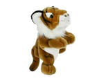 Korimco 32cm Tiger Kids/Children Body Puppet Role Play Soft Toy 3y+ Brown