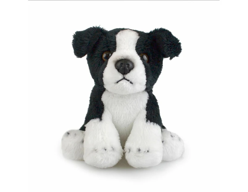 Lil Friends 15cm Border Collie Dog Kids Soft Plush Stuffed Toy 3y+ Black