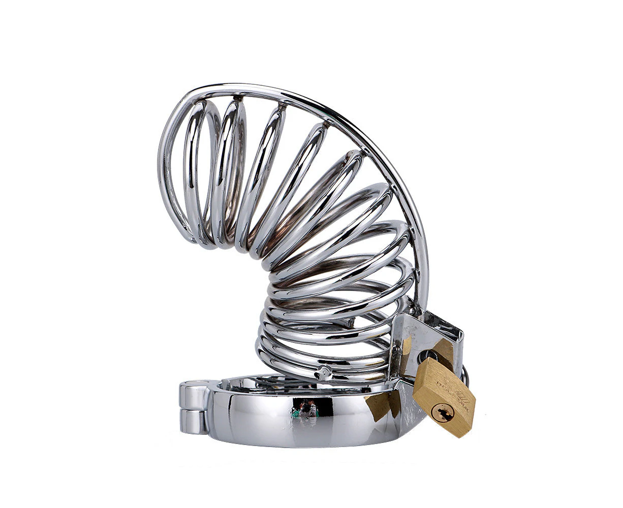 RY Metal Male Chastity Cage Penis Cage Cock Cage / 3 Ring Size