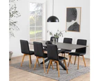 Cooper & Co. Grace 200cm Porcelain Dining Table Stone Black